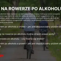 Dwaj panowie jadą na rowerach po lesie. Temat: jazda rowerem po alkoholu.