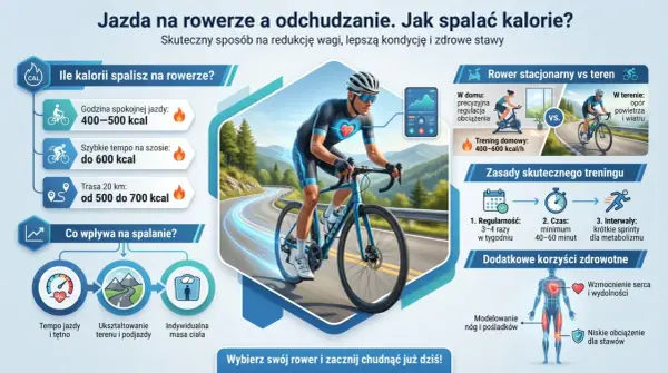 Ile kalorii spala rower? Oblicz i zwiększ spalanie!
